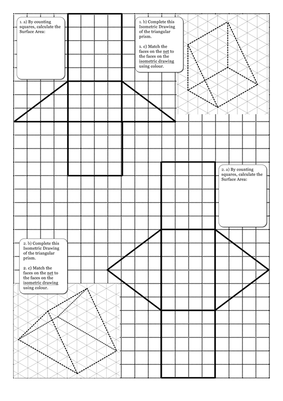 Search Results For Surface Area Worksheets With Nets Calendar 2015