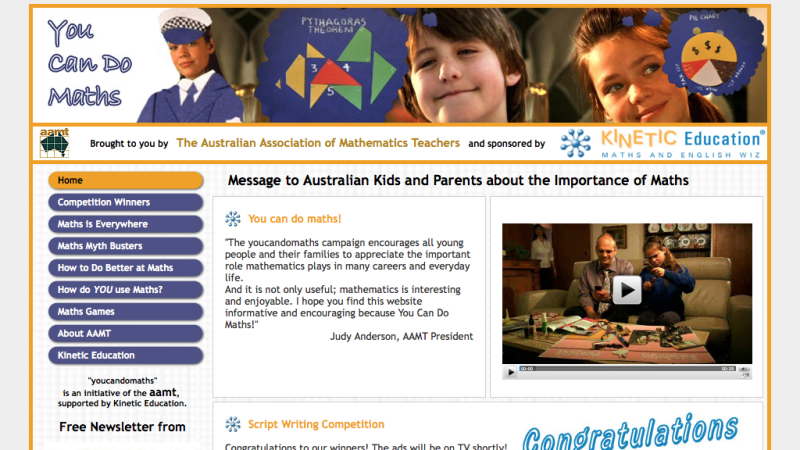 Screenshot of You Can Do Maths!