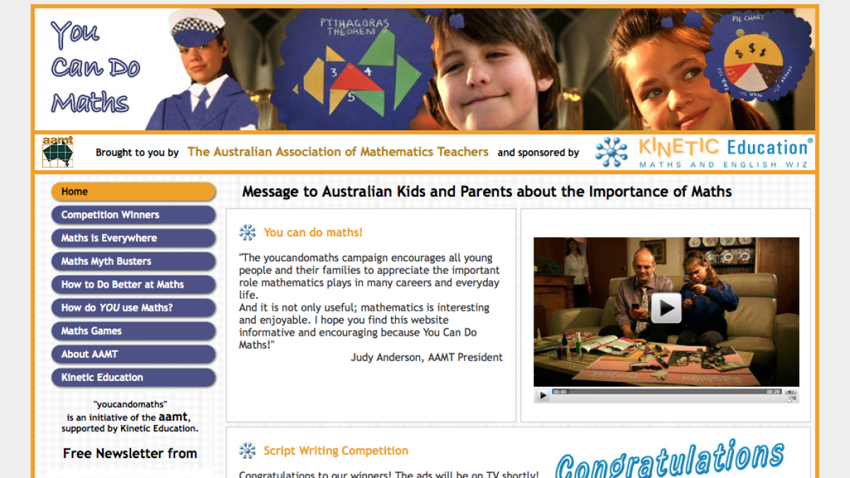 Screenshot of You Can Do Maths!