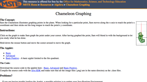 Screenshot of Chameleon Graphing