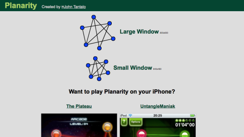 Screenshot of Planarity