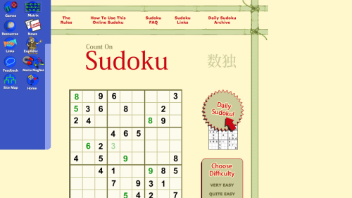 Screenshot of Count On Sudoku