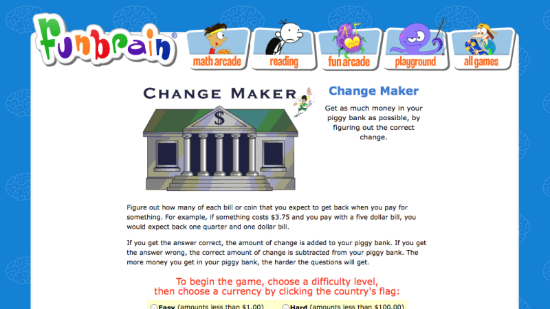 Screenshot of Change Maker