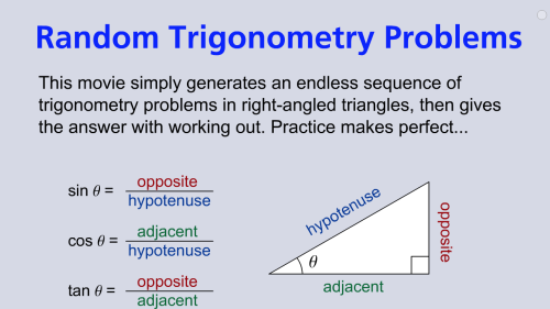 Screenshot of Random Trigonometry