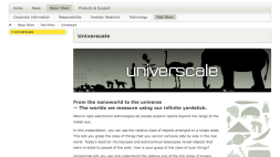 Screenshot of Universcale