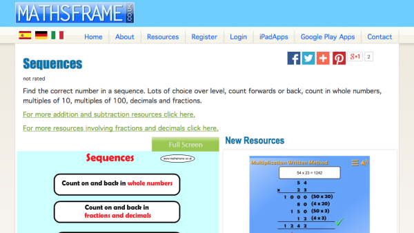 Screenshot of Sequences
