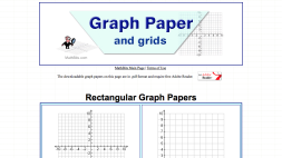 Screenshot of Graph Paper and grids (MathBits.com)