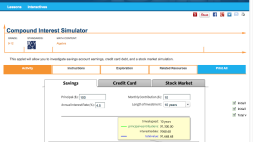 Screenshot of Compound Interest Simulator