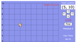 Screenshot of Cali and the Coordinate Grid - Game