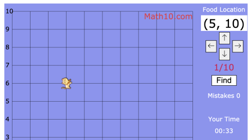 Screenshot of Cali and the Coordinate Grid - Game