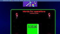 Screenshot of Words for operations