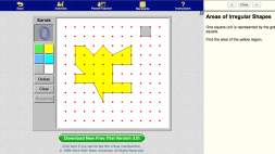 Screenshot of GeoBoard - Area and Perimeter