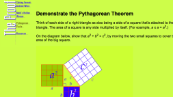 Screenshot of Demonstrate the Pythagorean Theorem