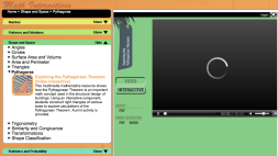 Screenshot of Exploring the Pythagorean Theorem