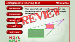 Screenshot of Enlargements teaching tool