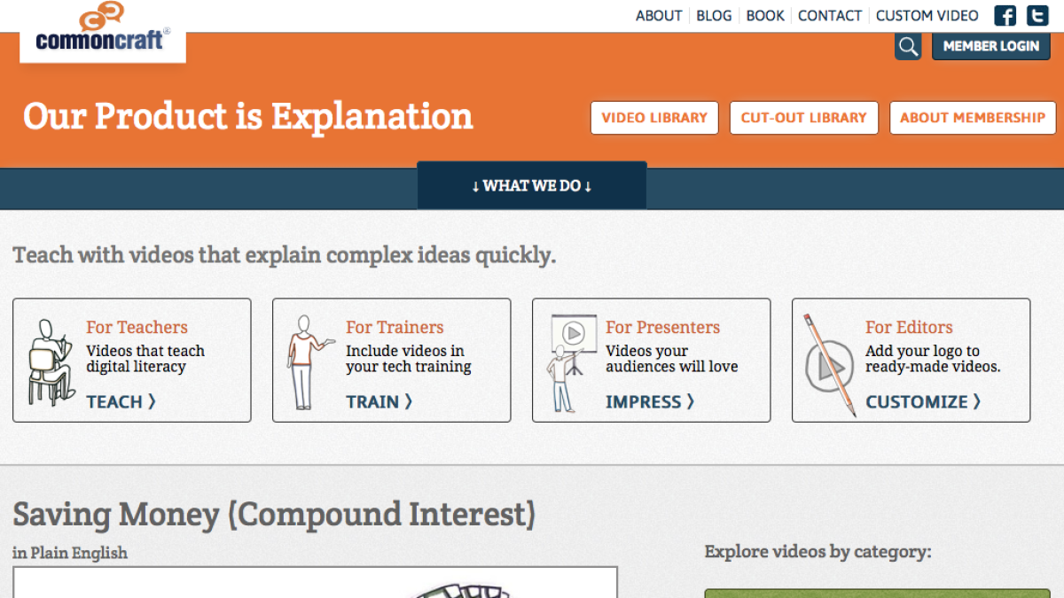 Screenshot of Saving Money (Compound Interest) in Plain English
