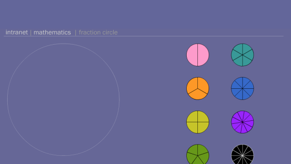 Screenshot of Fraction Circle