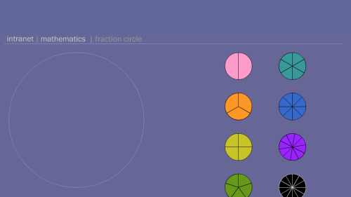 Screenshot of Fraction Circle