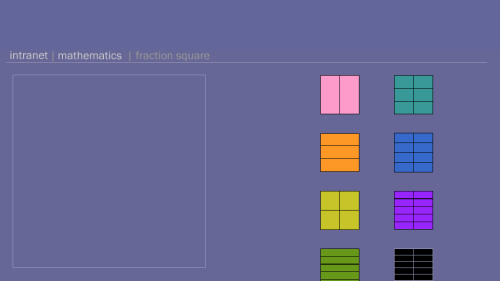 Screenshot of Fraction Square