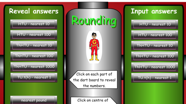 Screenshot of Dart Board - Rounding