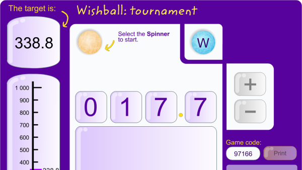 Screenshot of Wishball: tournament