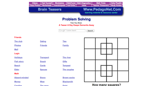 Screenshot of Brain Teasers