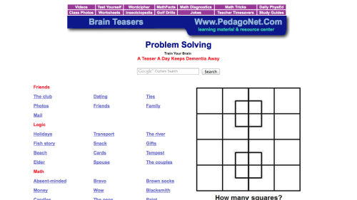 Screenshot of Brain Teasers