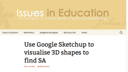 Screenshot of Use Google Sketchup to visualise 3D shapes