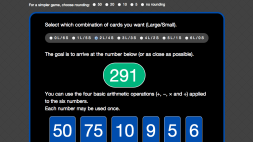Screenshot of The Numbers Game