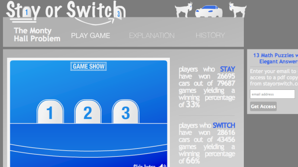Screenshot of Stay or Switch?