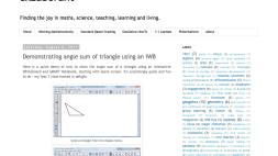 Screenshot of Angle Sum of Triangle using your IWB