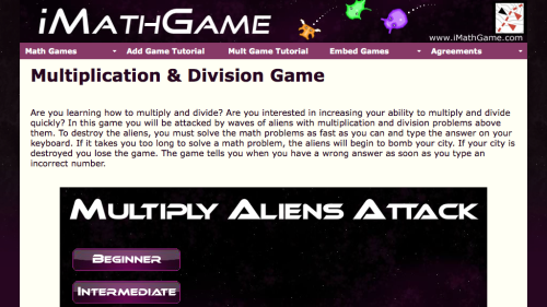 Screenshot of Multiply Aliens Attack