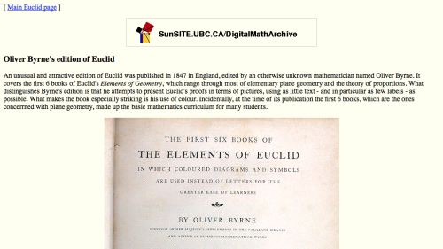 Screenshot of Pictorial Proofs of Euclid’s Elements