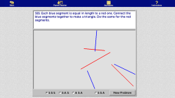 Screenshot of NLVM Congruent Triangle Manipulative