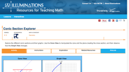 Screenshot of Conic Section Explorer