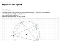 Screenshot of Angles in the same segment