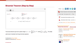 Screenshot of Binomial Theorem (Step-by-Step)