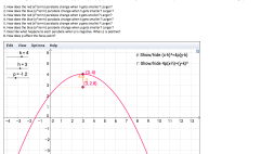 Screenshot of Parabola Equation