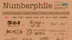 Screenshot of Numberphile