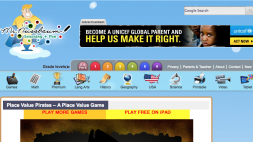 Screenshot of Place Value Pirates (without decimals)