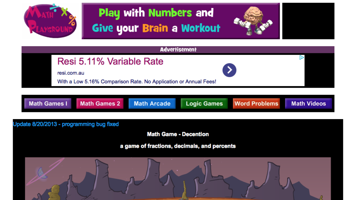 Screenshot of Decention