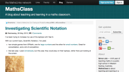 Screenshot of Investigating Scientific Notation