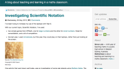 Screenshot of Investigating Scientific Notation