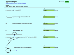 Preview of Types of Angles