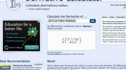 Screenshot of Derivative Calculator