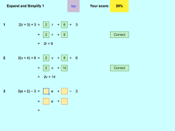 Preview of Expand and Simplify