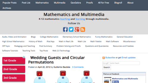 Screenshot of Wedding Guests and Circular Permutations