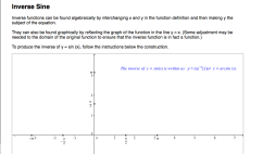 Screenshot of Inverse Sine