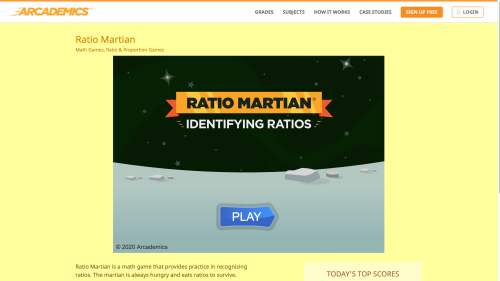 Screenshot of Ratio Martian
