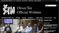 Screenshot of Oliver Sin Official Website